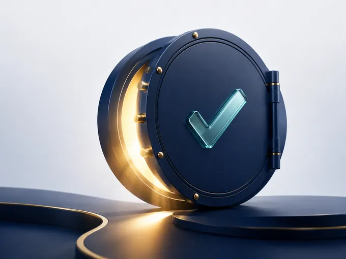 A navy vault opening on golden light